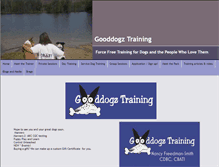 Tablet Screenshot of gooddogztraining.com